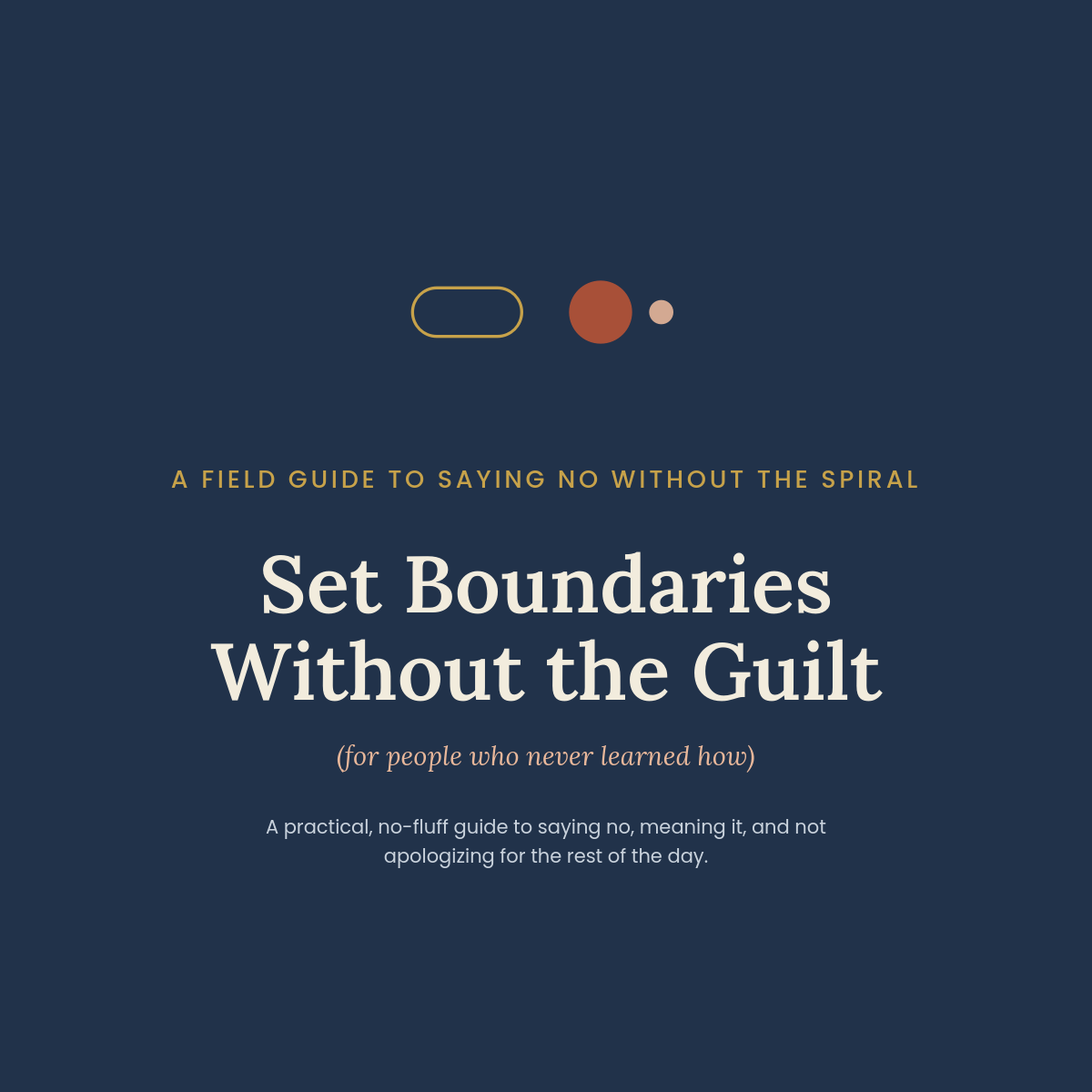 Set Boundaries Without the Guilt - self-help PDF guide cover