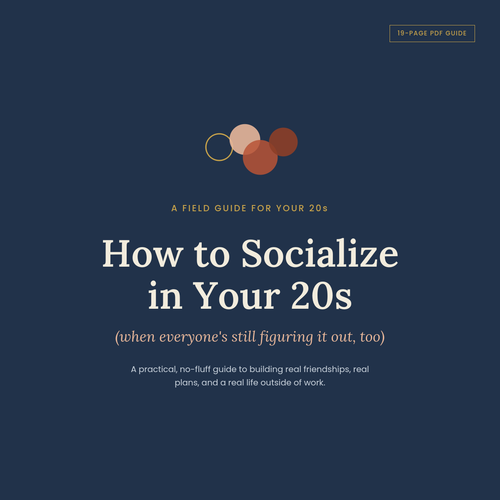 How to Socialize in Your 20s - self-help PDF guide cover