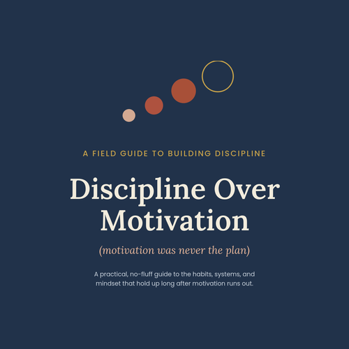 Discipline Over Motivation - self-help PDF guide cover